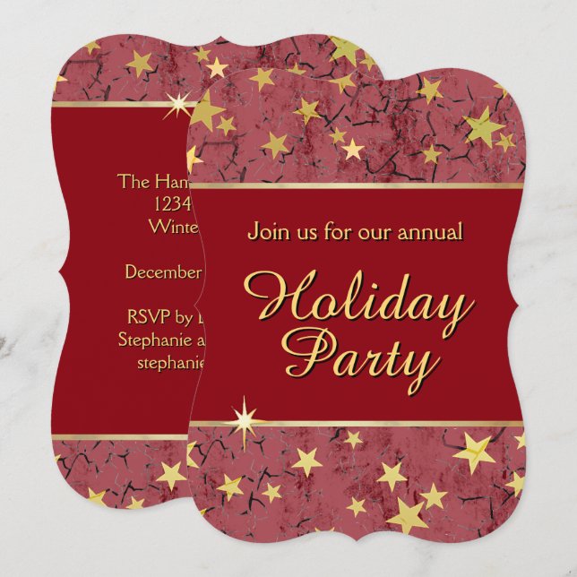 Holiday Party Invitation (Front/Back)