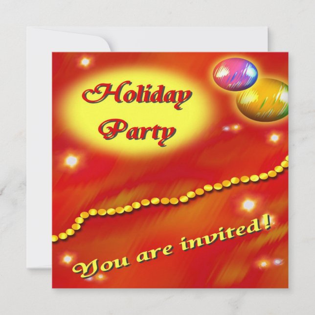 Holiday Party Invitation (Front)