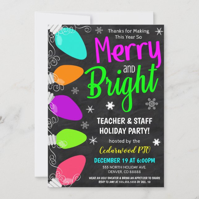 Holiday Party Invitation (Front)