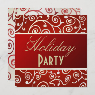 HOLIDAY PARTY INVITATION CUPCAKE SWIRLS