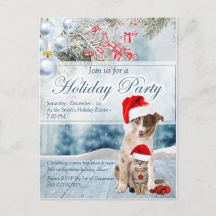 Holiday Party Invitation Postcard