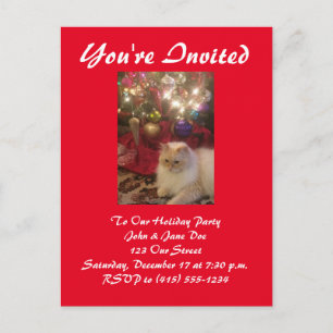 Holiday Party Invitation Postcard