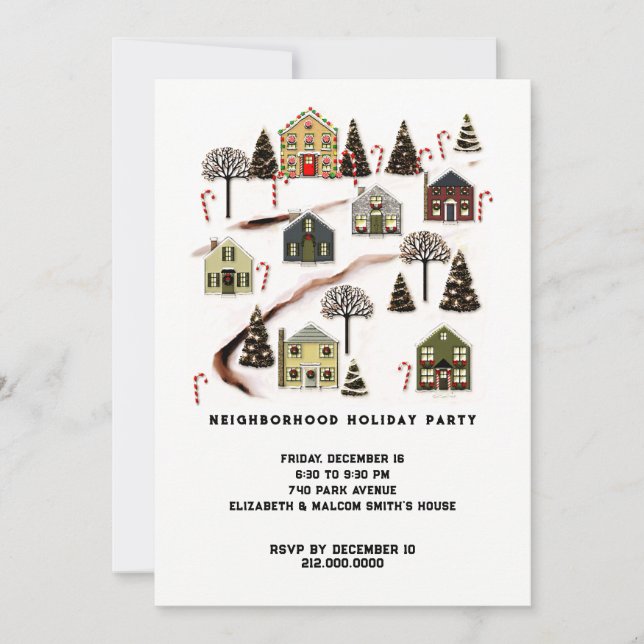 Holiday Party Invitations (Front)