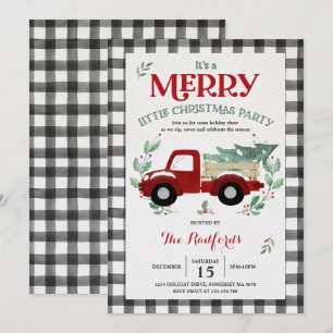 Holiday Party Invite Merry Little Christmas Party