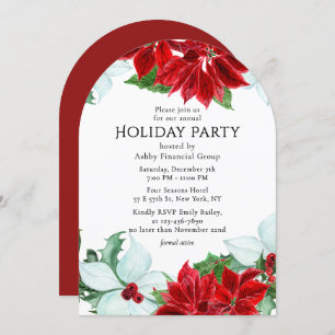 Holiday Party Modern Corporate Christmas Party Invitation