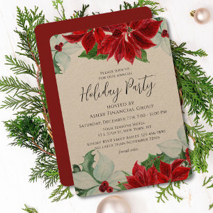 Holiday Party Modern Corporate Christmas Party Invitation