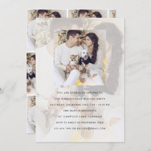 Holiday Party Multi Photo Invitation with Overlay