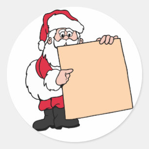 Holiday Party Name Tag Santa Claus