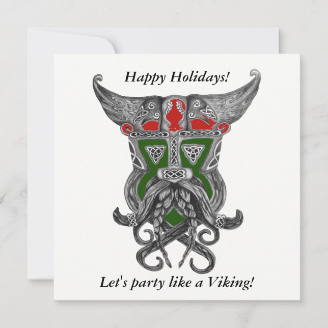 Holiday Party - Party like a Viking Invitation (Front)