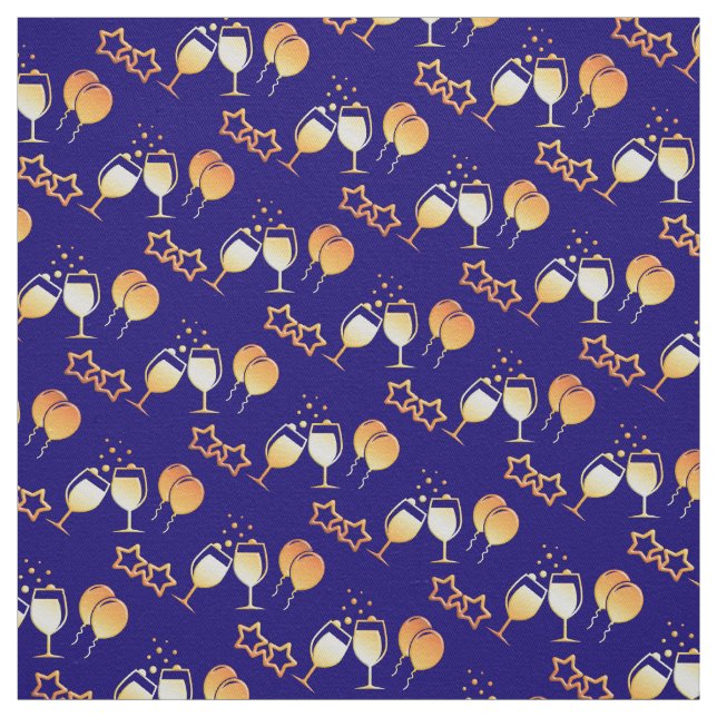 holiday party pattern fabric (Swatch)