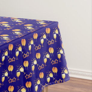 holiday party pattern tablecloth