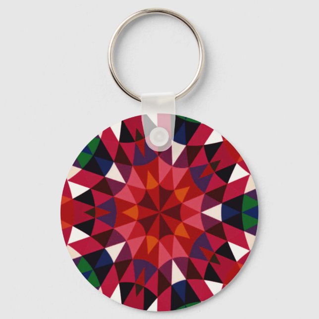 Holiday Pattern Key Ring (Front)