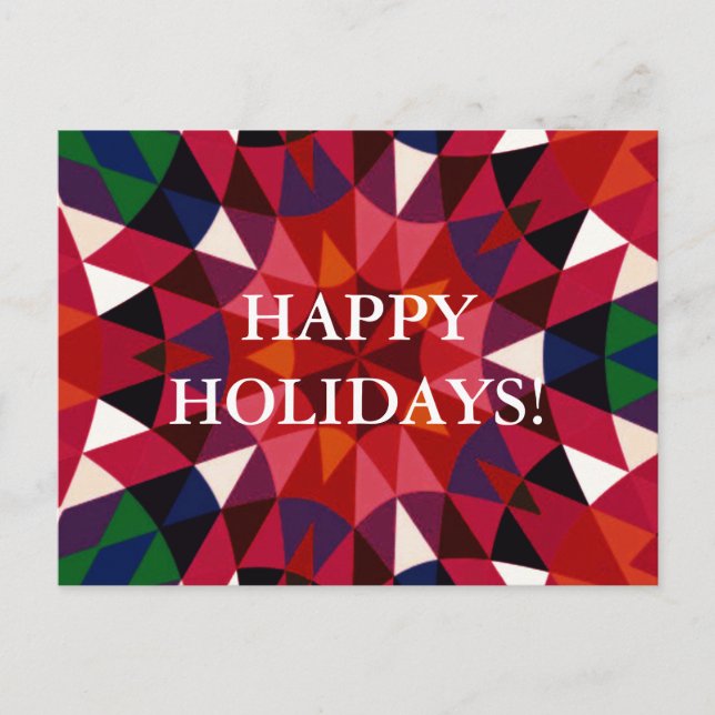 Holiday Pattern Postcard (Front)
