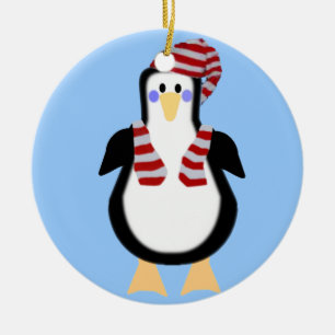Holiday Penguin - Ornament
