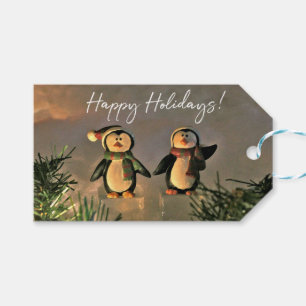 Holiday Penguins Gift Tags