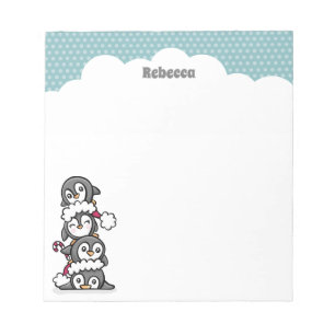 Holiday Penguins Notepad