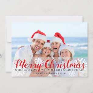 Holiday Photo Card - Beach Merry Christmas