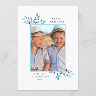 Holiday Photo Card *Bright Blue Christmas*