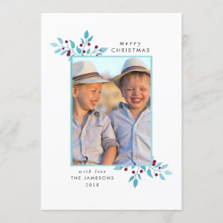 Holiday Photo Card *Bright Blue Christmas*