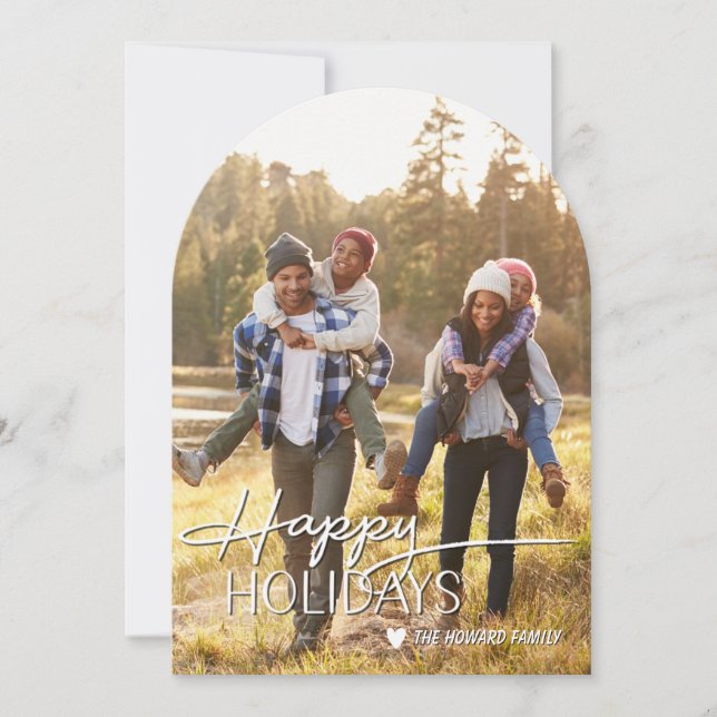Holiday Photo card, Christmas, Holiday Invitation (Front)