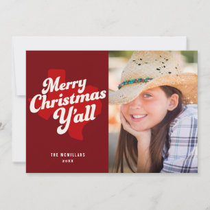 Holiday Photo Card *Merry Christmas Y'all*