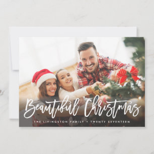 HOLIDAY PHOTO CARD Modern Beautiful Christmas