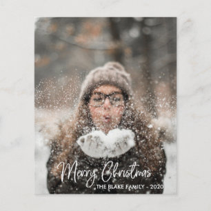 Holiday Photo Card Modern Christmas
