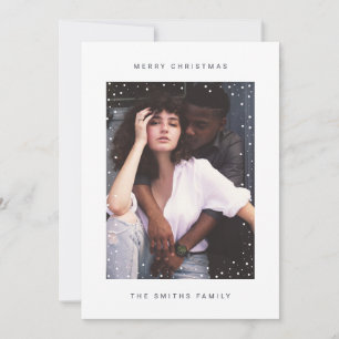 HOLIDAY PHOTO CARD Modern Minimal Dot Christmas