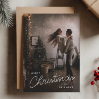Holiday Photo Card | Modern Trendy Christmas