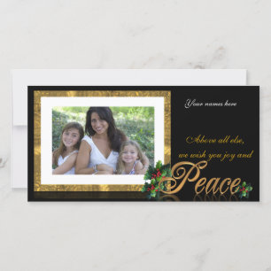 Holiday Photo Card Peace