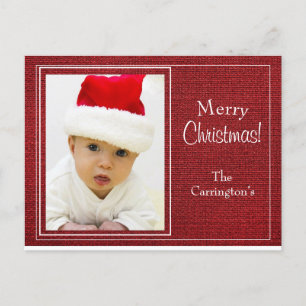Holiday Photo Card Simple Script Christmas