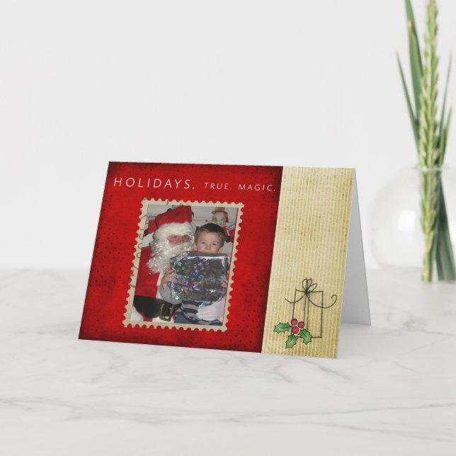 Holiday photo Christmas Card (Front)
