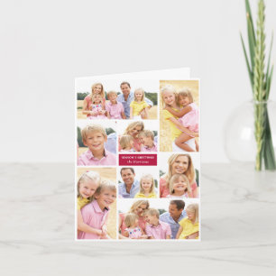 Holiday Photo Collage Christmas Card