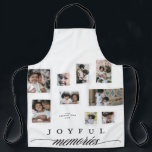 Holiday Photo Collage Modern Joyful Christmas Apron<br><div class="desc">Christmas Holiday Photo Collage Elegant Joyful Moments _____________________________ ***this design is part of a christmas holiday collection*** Capture the magic of the holiday season with my Elegant Joyful Moments Christmas Holiday Photo Collage Collection! This collection is designed to beautifully showcase your treasured memories in a contemporary and elegant style. Whether...</div>