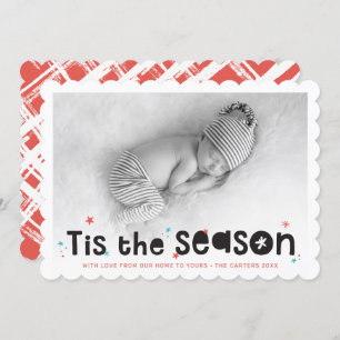 HOLIDAY PHOTO fun typography tis the season quote