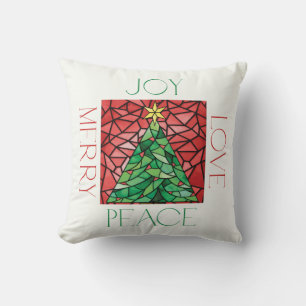 Holiday Photo Gift Vintage Square Cushion
