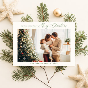 Holiday Photo Post Card   Elegant Christmas