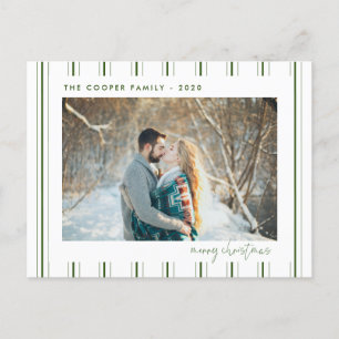 Holiday Photo Post Card   Modern Christmas