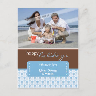 HOLIDAY PHOTO POSTCARD :: spotted bracket P4