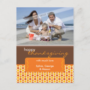 HOLIDAY PHOTO POSTCARD :: spotted bracket P5