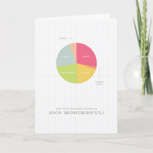 Holiday Pie Chart Corporate Holiday Card
