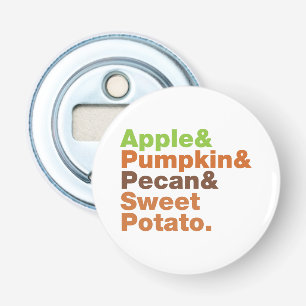 Holiday Pies ~ Festive Xmas Thanksgiving Christmas Bottle Opener