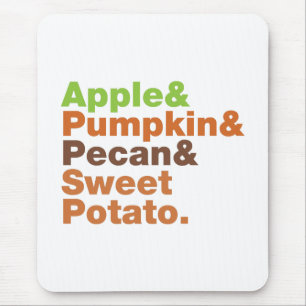 Holiday Pies ~ Festive Xmas Thanksgiving Christmas Mouse Mat