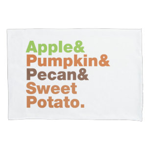 Holiday Pies ~ Festive Xmas Thanksgiving Christmas Pillowcase