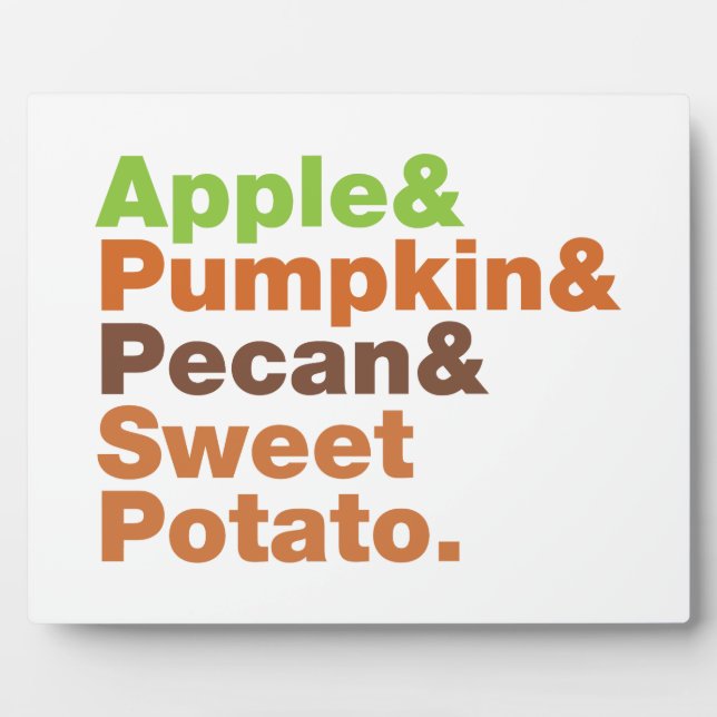 Holiday Pies ~ Festive Xmas Thanksgiving Christmas Plaque (Front)