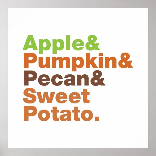 Holiday Pies ~ Festive Xmas Thanksgiving Christmas Poster (Front)