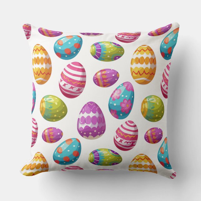 Holiday Pillow-Easter Eggs Cushion (Front)
