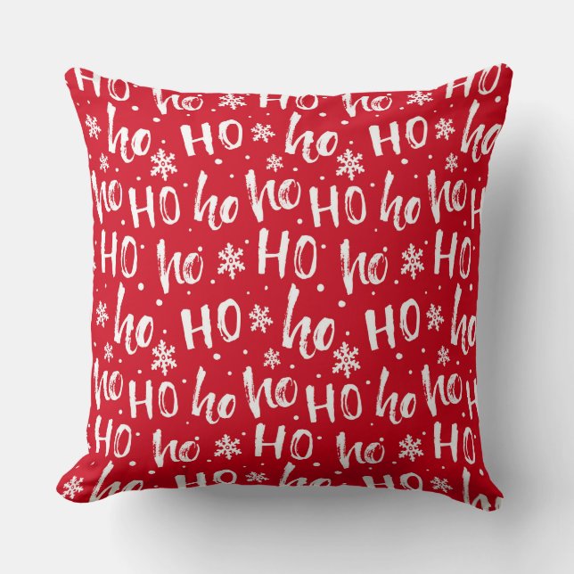 Holiday Pillow Ho Ho Ho (Front)