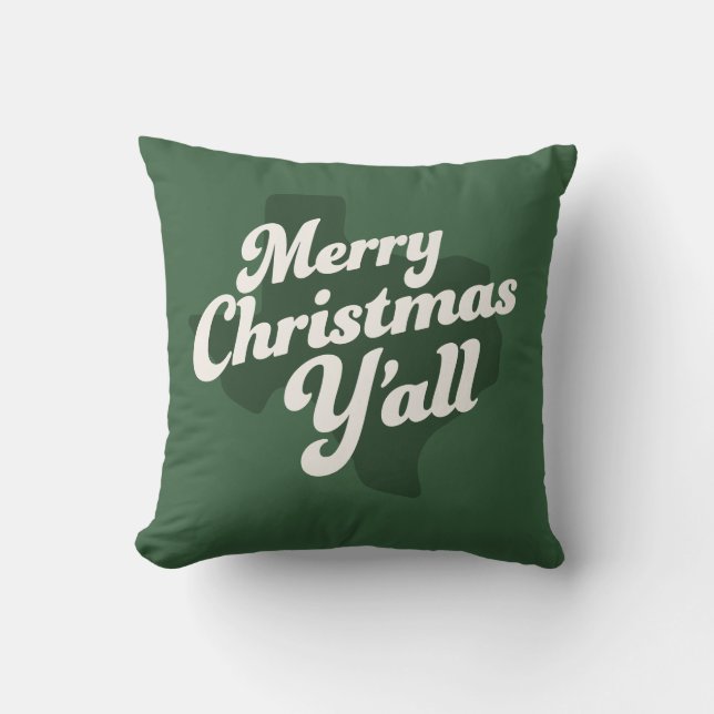 Holiday Pillow *Merry Christmas Y'all* (Front)