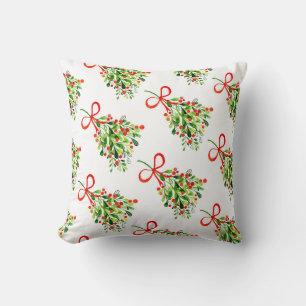 Holiday Pillow-Mistletoe Cushion